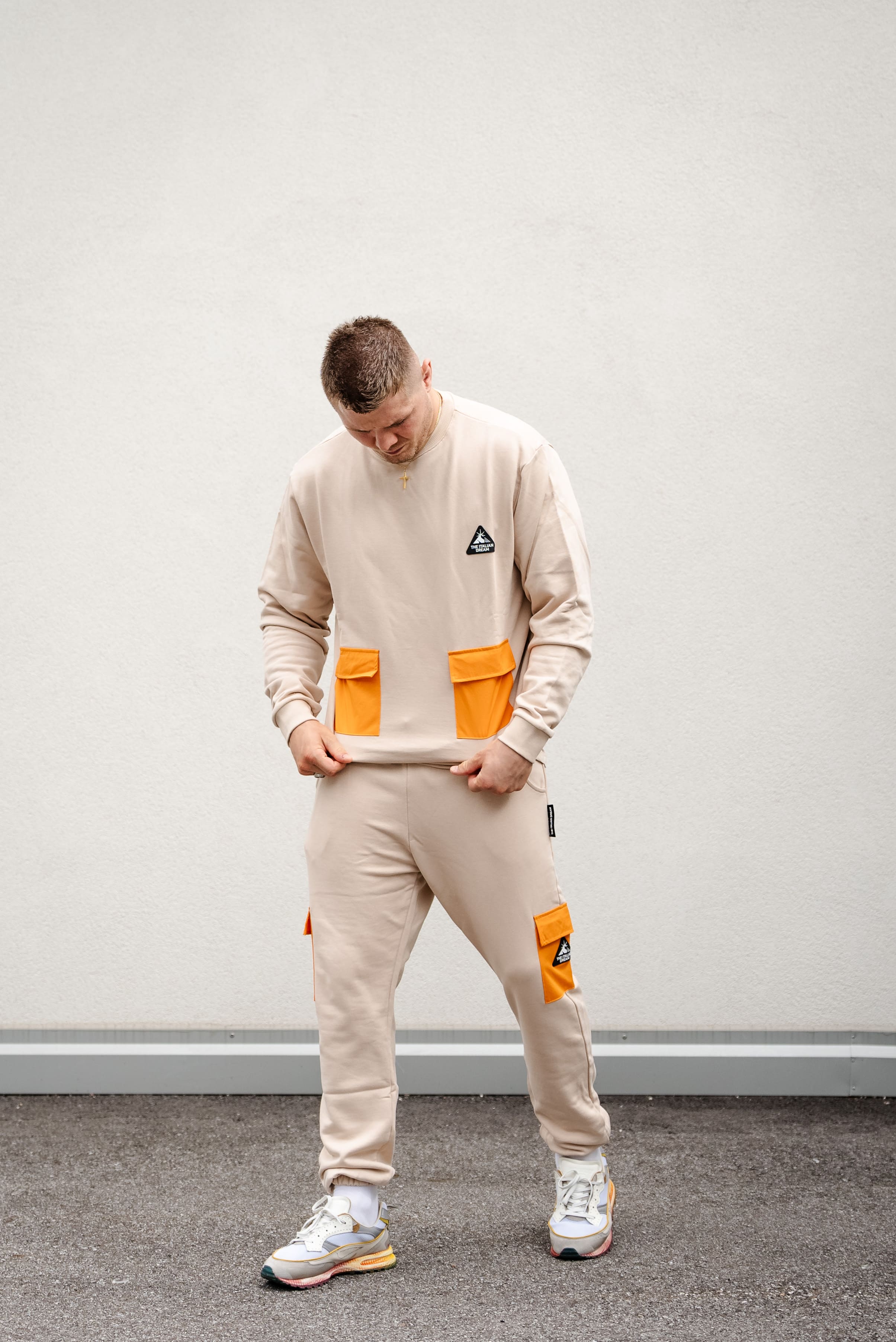 Ivory crew neck sweatshirt - SS24