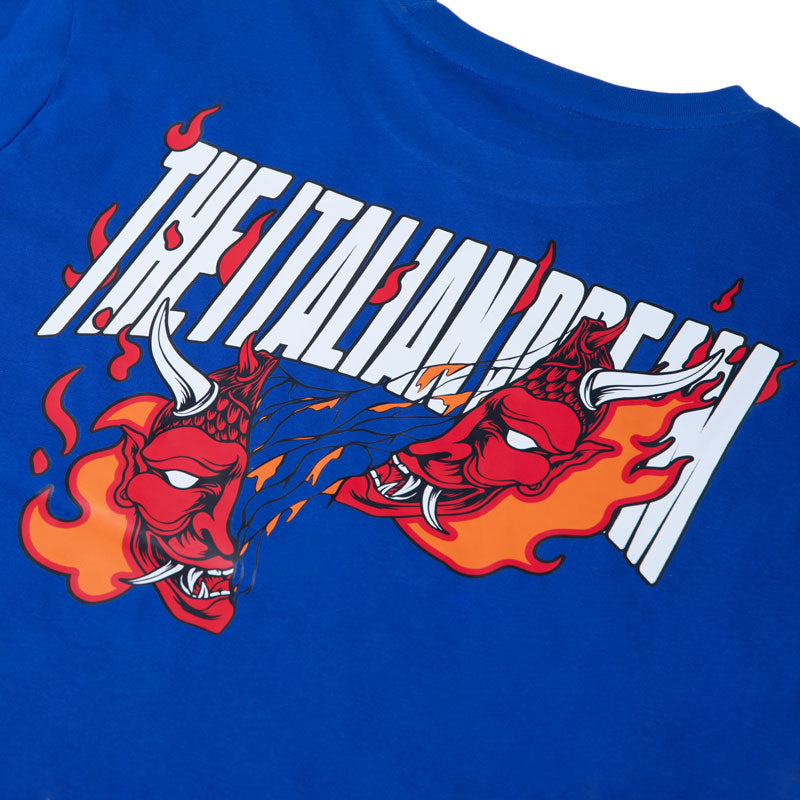 T-shirt Samurai flame mask