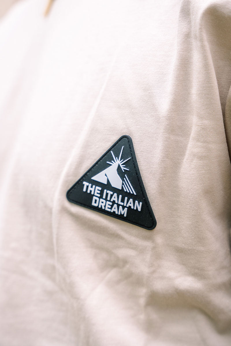 Ivory t-shirt with bottom and pockets  - SS24