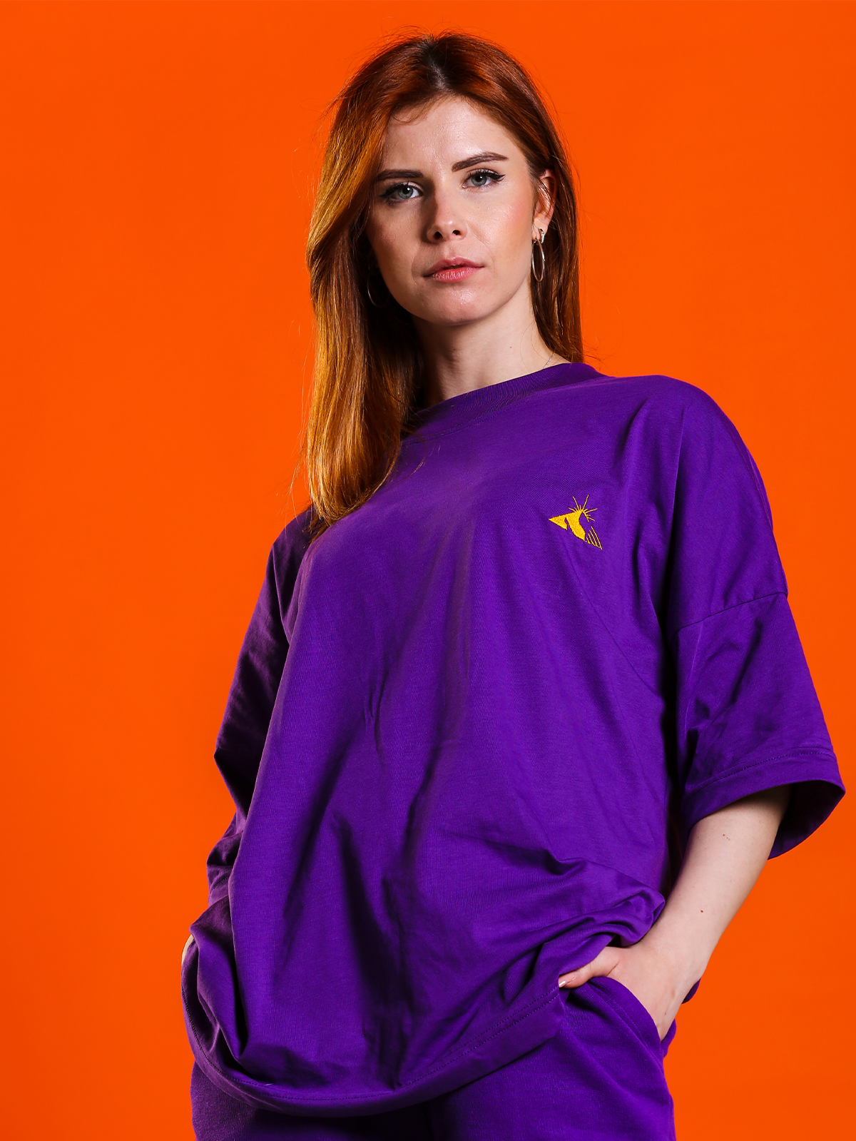 T-Shirt ESSENTIALS PURPLE The Italian Dream Marvin Vettori