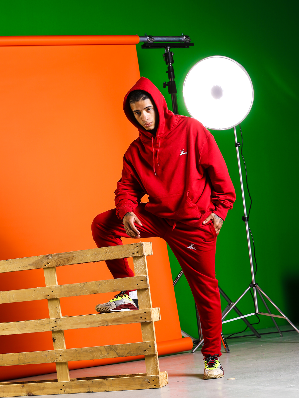 KIT Felpa + Pantaloni ESSENTIALS RED The Italian Dream Marvin Vettori