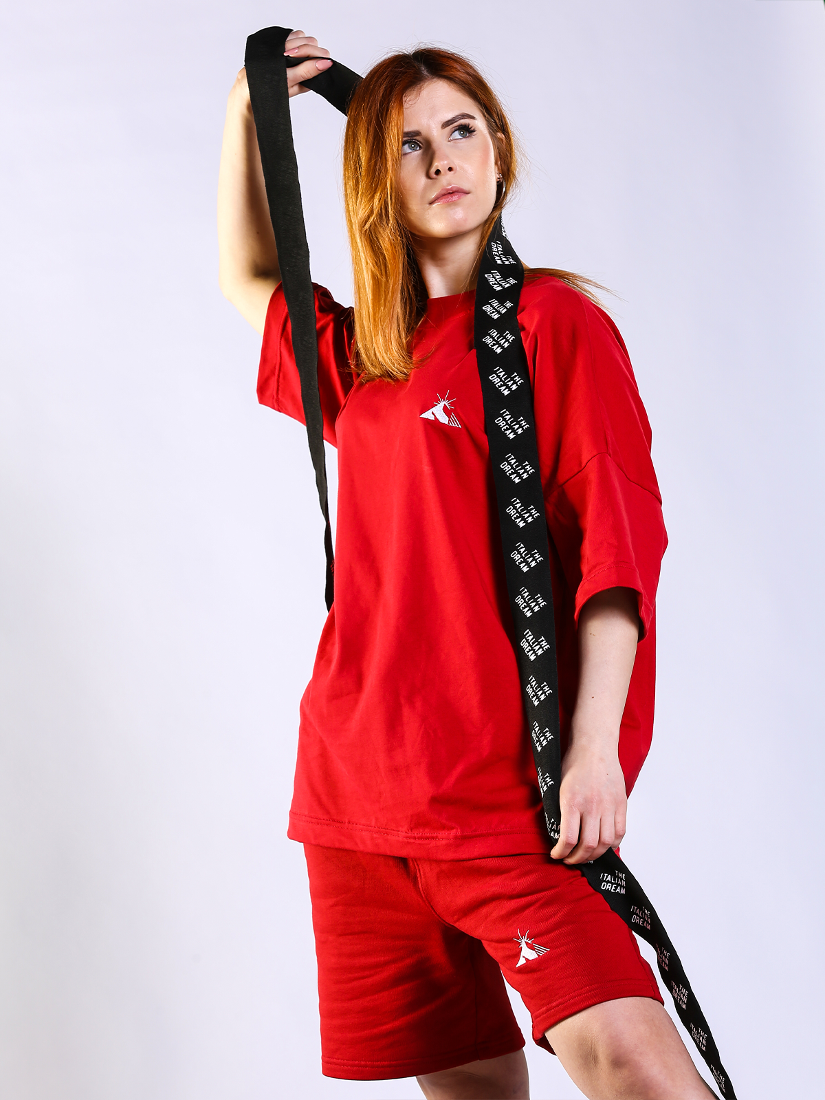 KIT T-shirt + Pantaloncini ESSENTIALS RED The Italian Dream Marvin Vettori