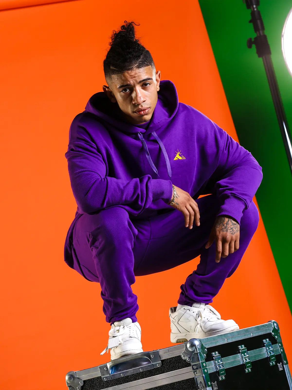 Felpa ESSENTIALS PURPLE The Italian Dream Marvin Vettori