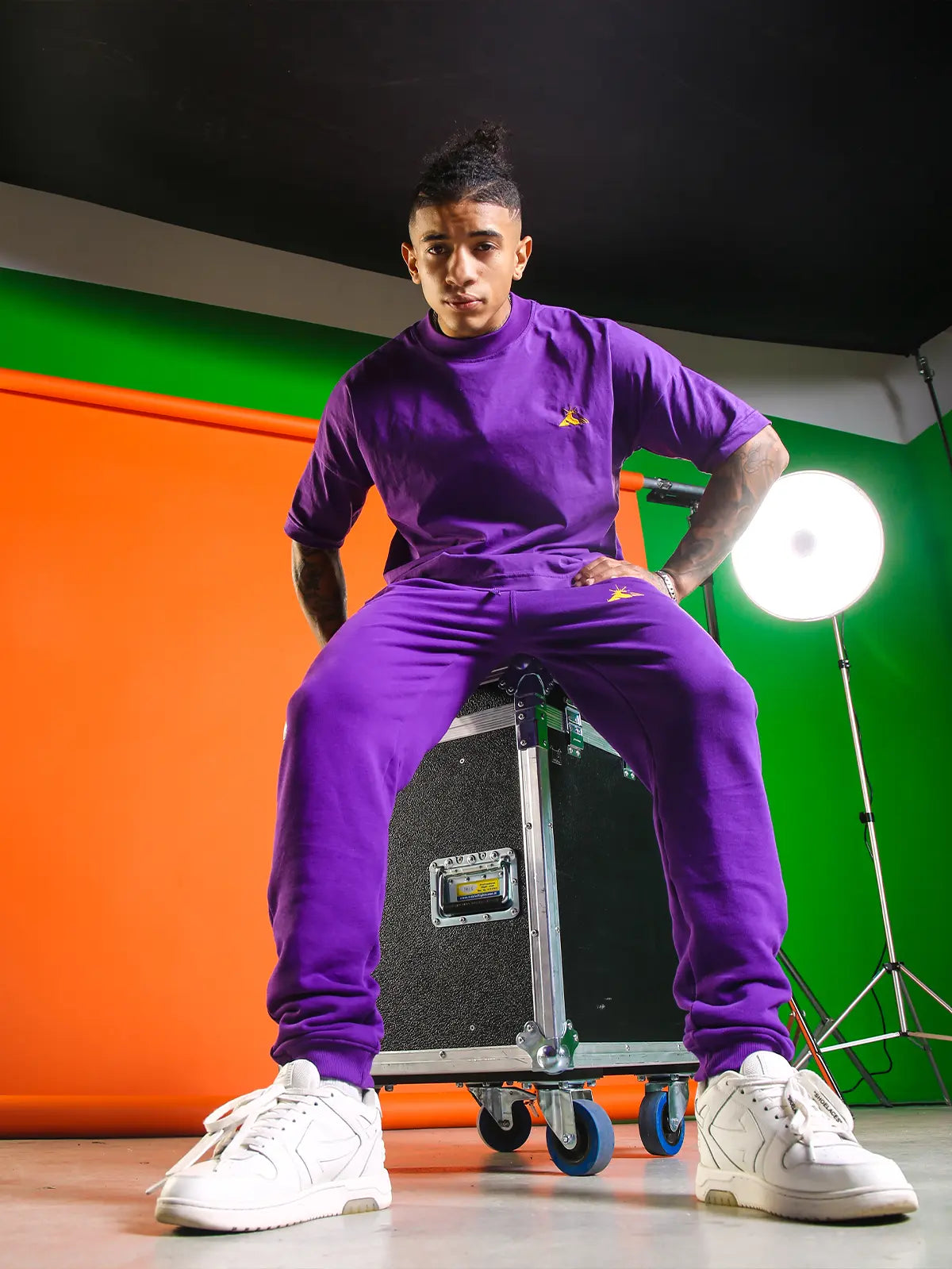 T-Shirt ESSENTIALS PURPLE The Italian Dream Marvin Vettori