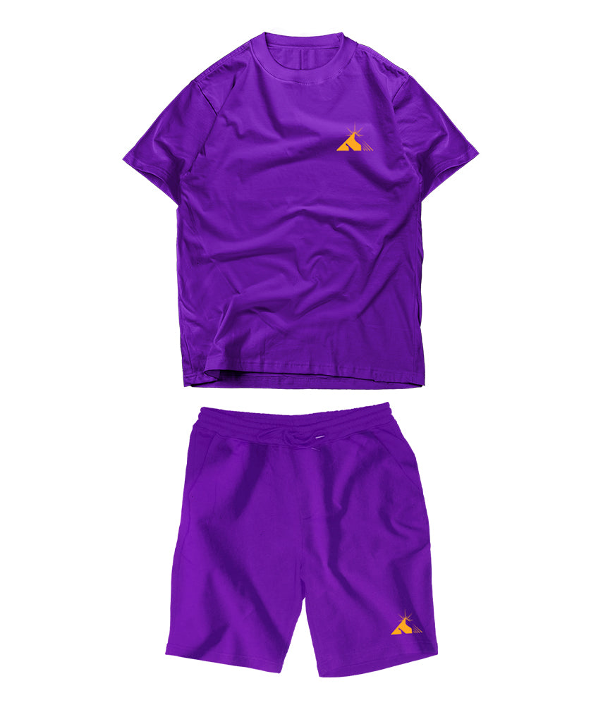 KIT T-shirt + Pantaloncini ESSENTIALS PURPLE The Italian Dream Marvin Vettori