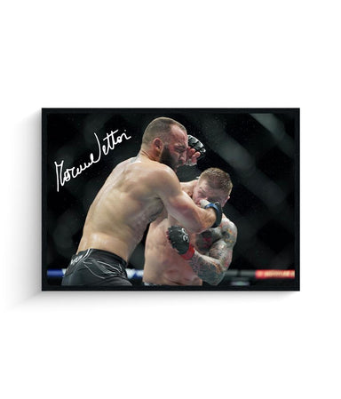 Poster The Italian Dream Autografato Marvin Vettori UFC 286