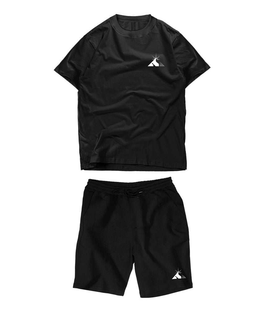 KIT T-shirt + Pantaloncini ESSENTIALS BLACK The Italian Dream Marvin Vettori