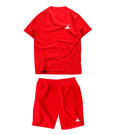 KIT T-shirt + Pantaloncini ESSENTIALS RED The Italian Dream Marvin Vettori