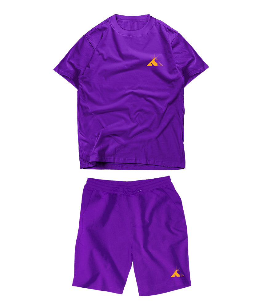 KIT T-shirt + Pantaloncini ESSENTIALS PURPLE The Italian Dream Marvin Vettori