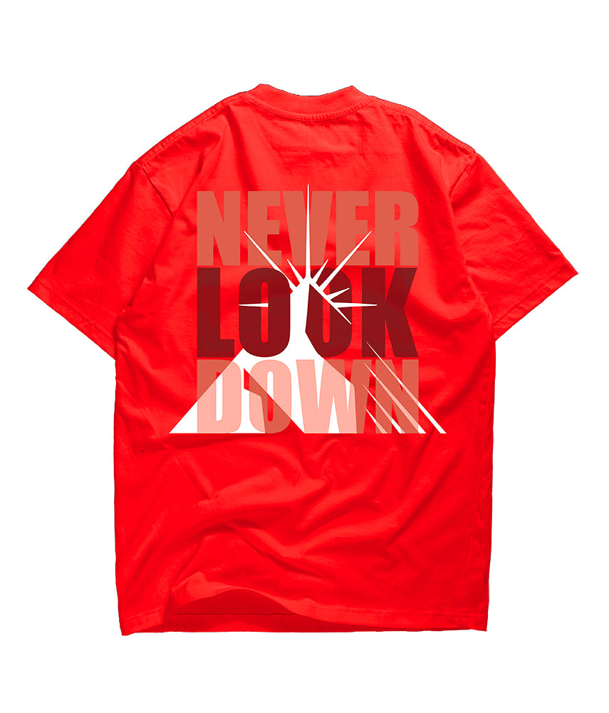 T-Shirt Streetwear NEVER LOOK DOWN THE ITALIAN DREAM Marvin Vettori