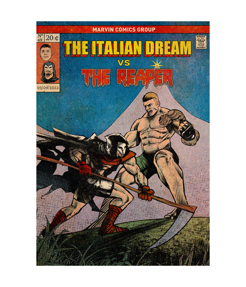 Poster COMICS #49 VS THE REAPER The Italian Dream